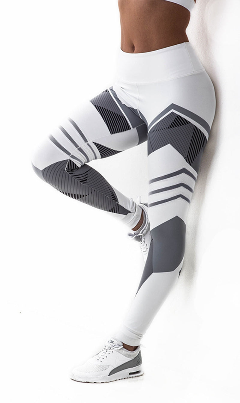 Reflective Leggings Sport Yoga Fitness Gym Running Compression Tights