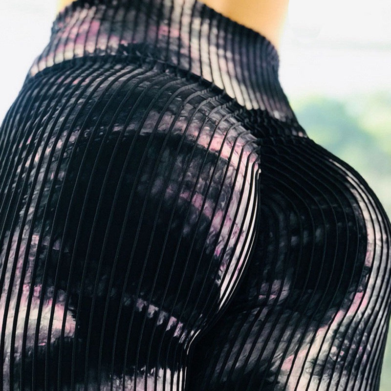 Printed High-Waist Leggings Stretchy & Stylish Workout Wear