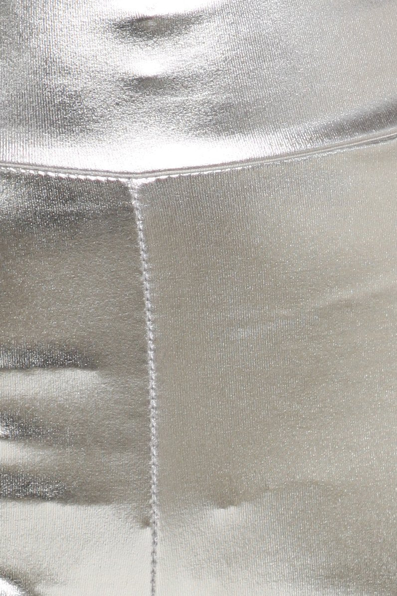 Sakkas Shiny Liquid Metallic High Waist Stretch Leggings Made in USA