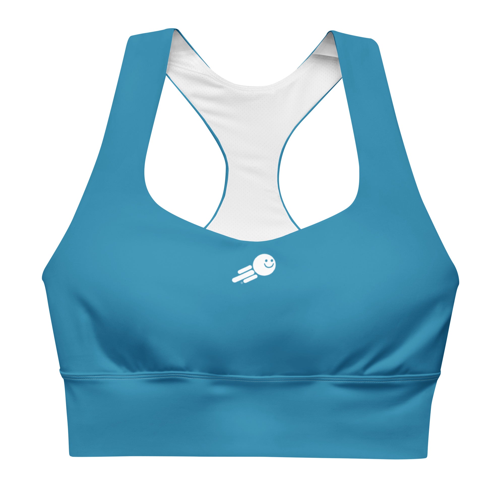 Happy Fast Blue Sports Bra