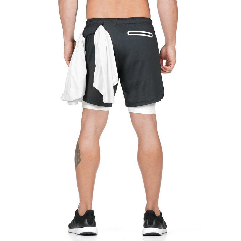 Camo Running Shorts Men Gym Sports Shorts 2 In 1 Quick Dry Workout Training Gym Fitness Jogging Short Pants Summer Men Shorts  Men's Running Gym Shorts Breathable with Pockets Quick Dry Sportswear