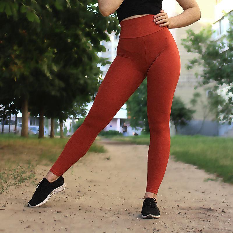 Fitness Women Solid High Waist Push Up Workout Leggings