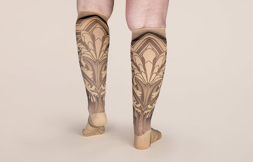 Gatsby Beige Gradient Compression Socks