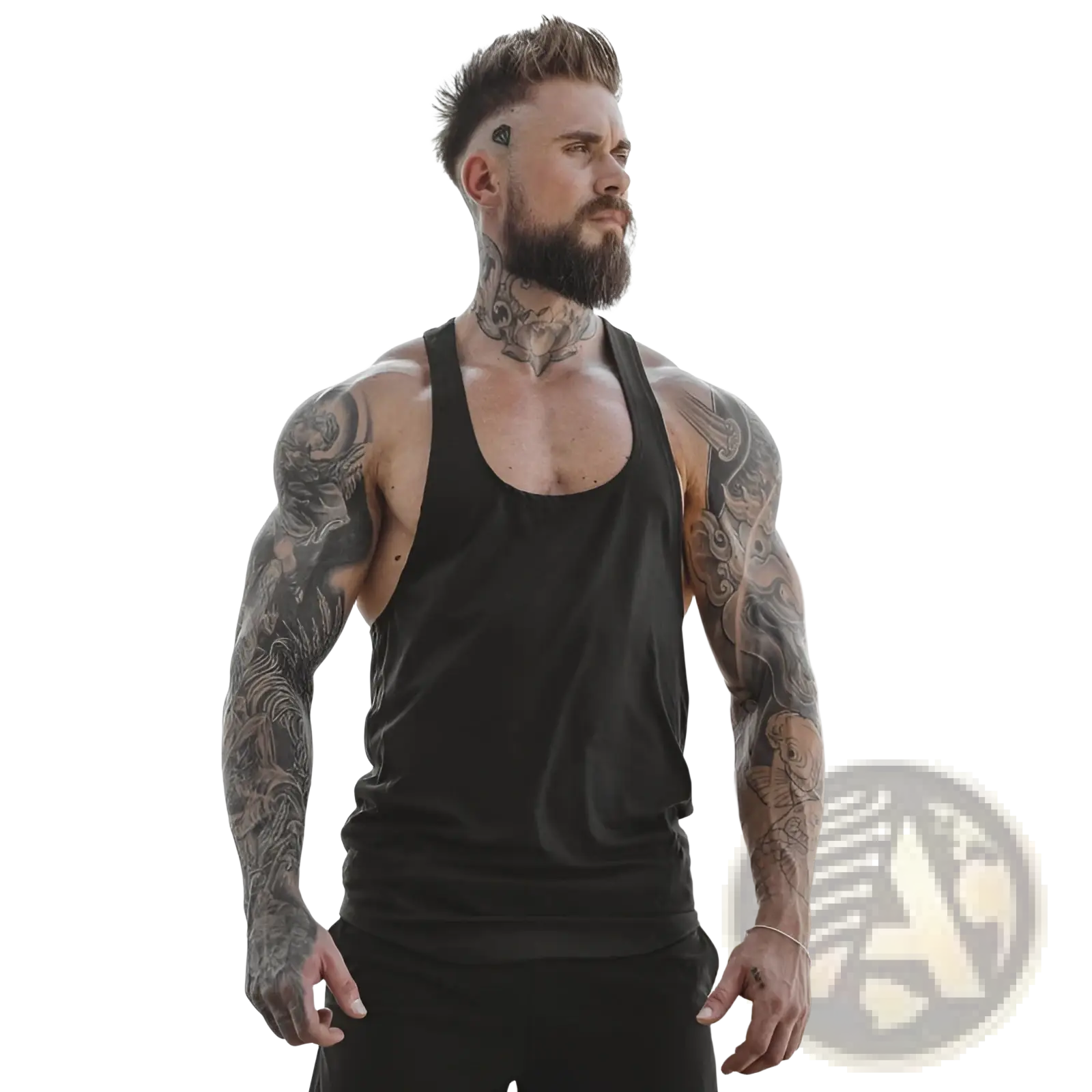 Men's Go Hard Racerback Athletic Tank Top