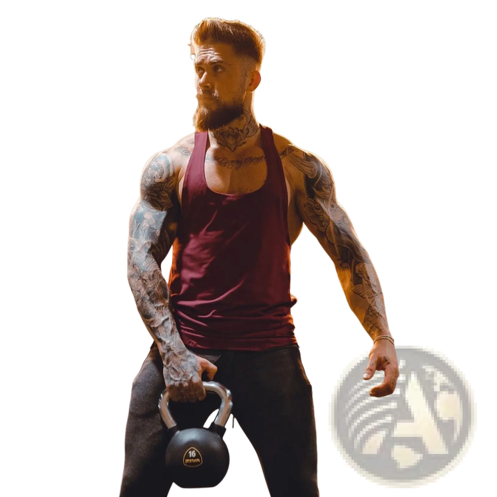 Men's Go Hard Racerback Athletic Tank Top
