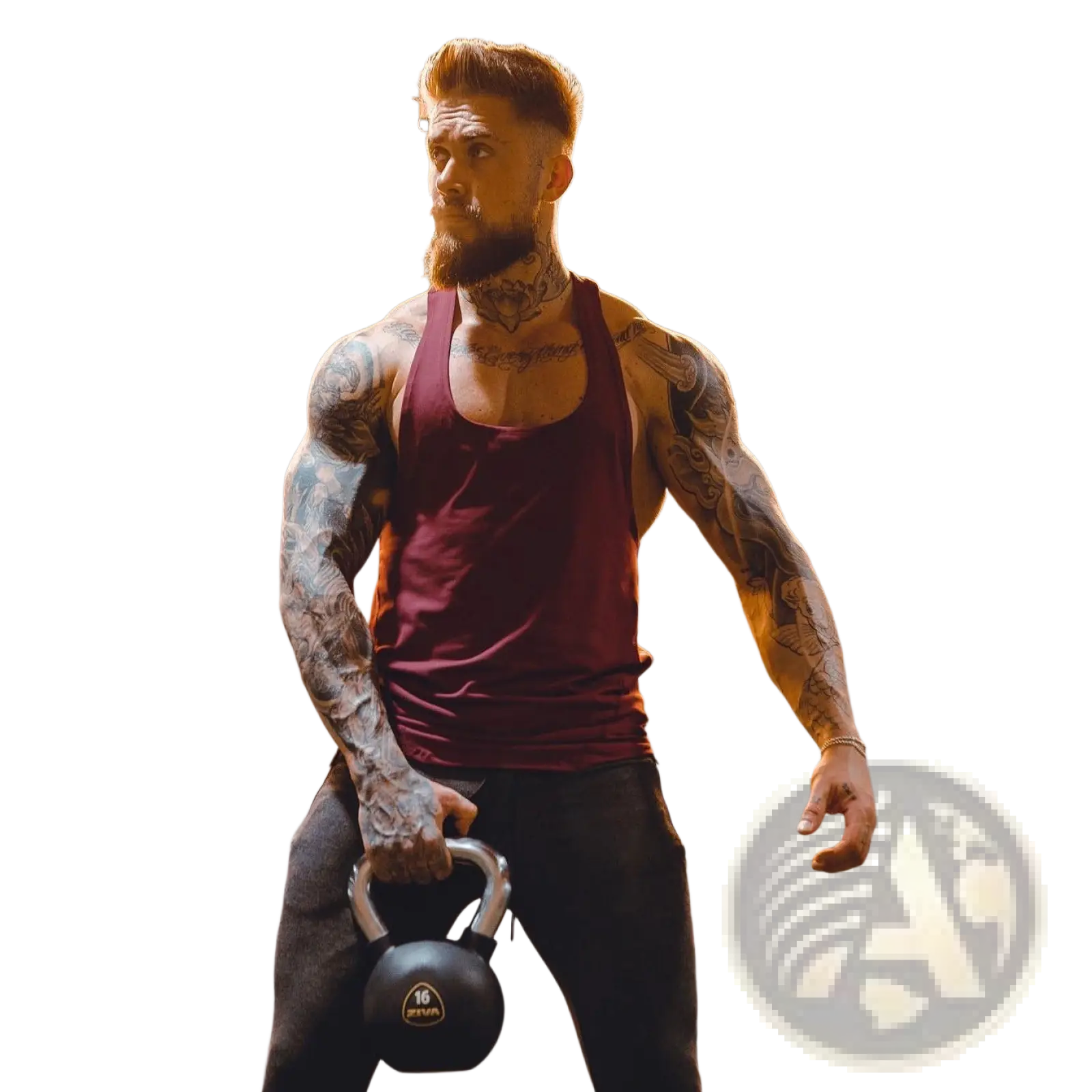 Men's Go Hard Racerback Athletic Tank Top