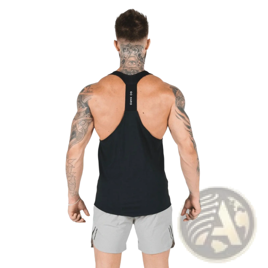 Men's Go Hard Racerback Athletic Tank Top