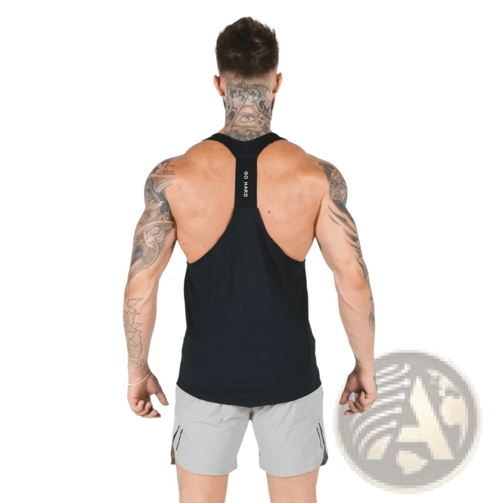 Men's Go Hard Racerback Athletic Tank Top