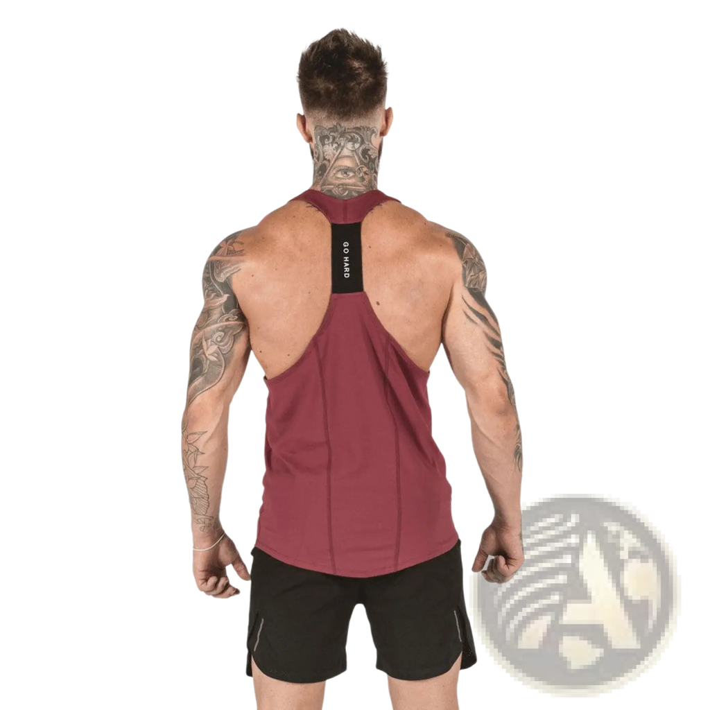 Men's Go Hard Racerback Athletic Tank Top