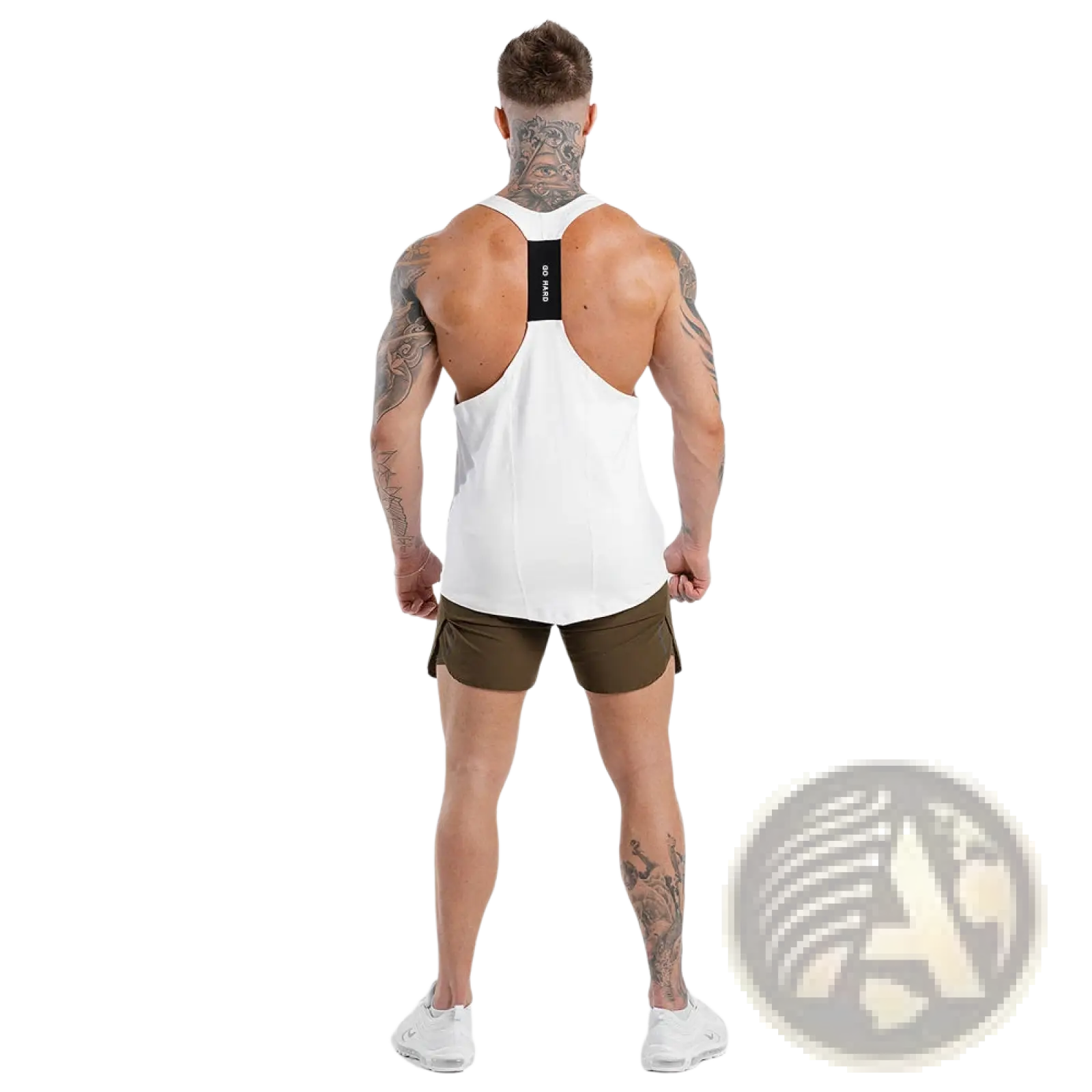 Men's Go Hard Racerback Athletic Tank Top