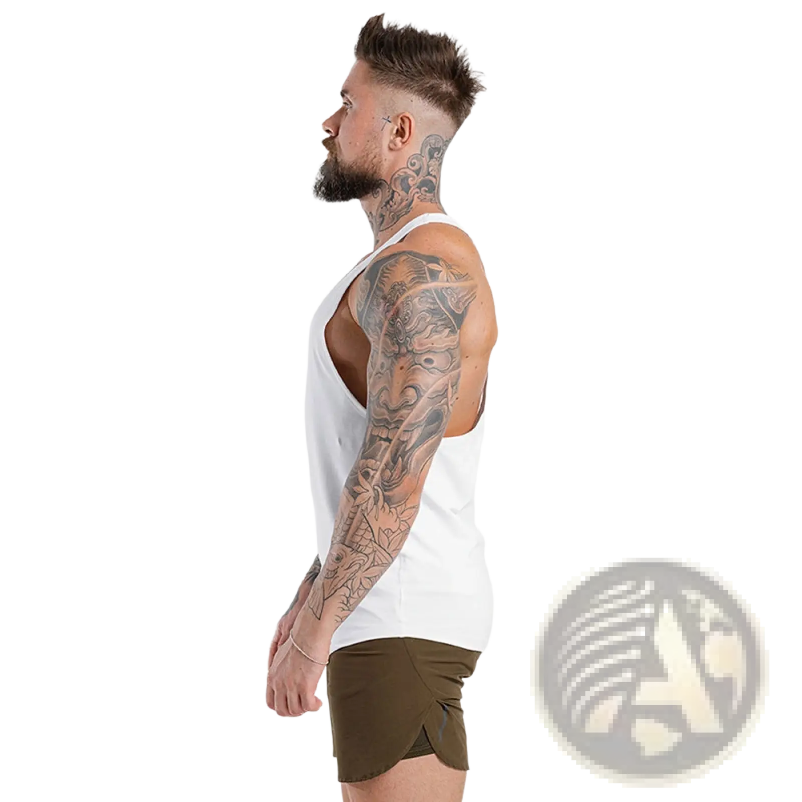 Men's Go Hard Racerback Athletic Tank Top