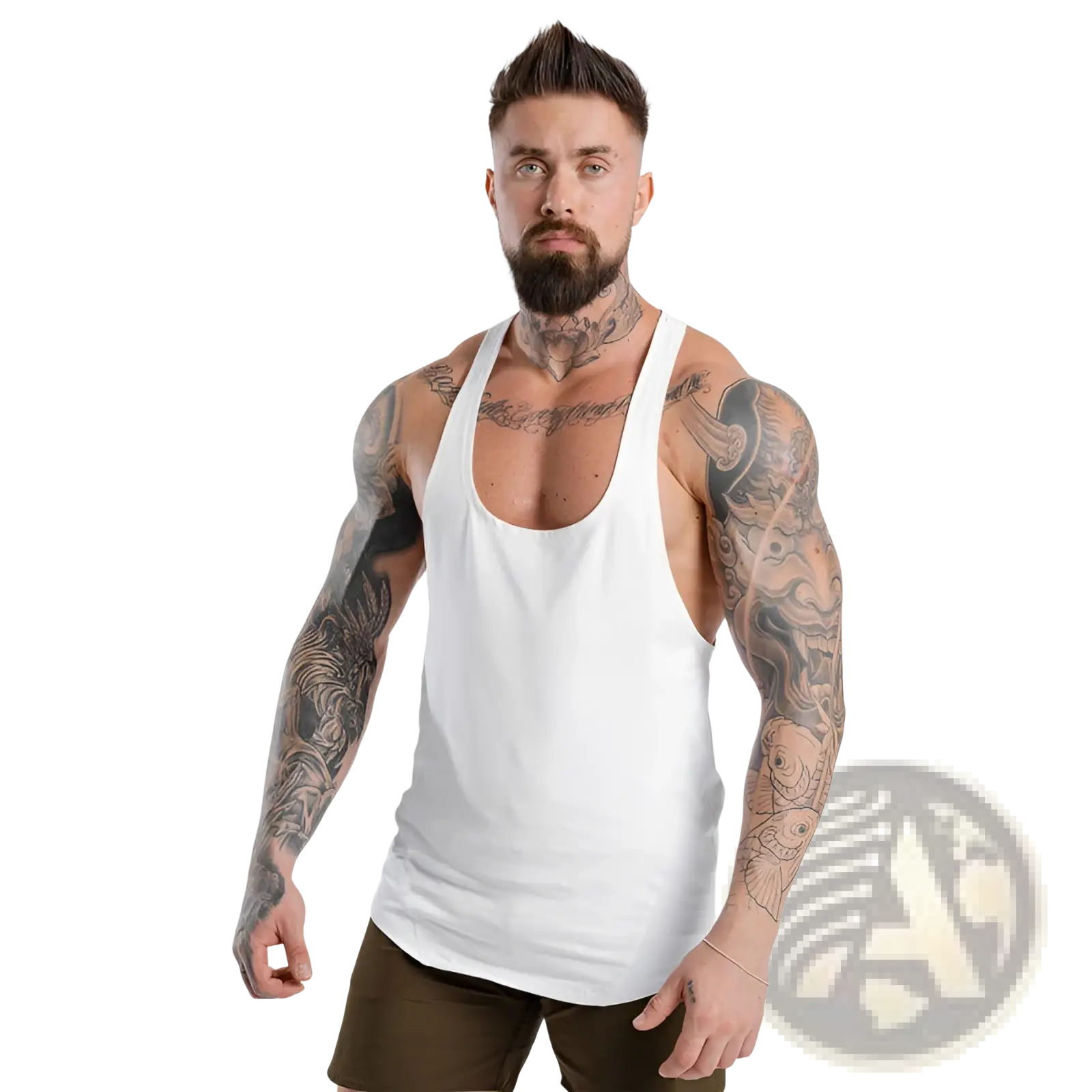 Men's Go Hard Racerback Athletic Tank Top