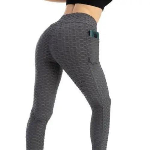 Women's Fitness Pocket Push Up Leggings Workout High Waist For Running Gym