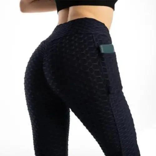 Women's Fitness Pocket Push Up Leggings Workout High Waist For Running Gym