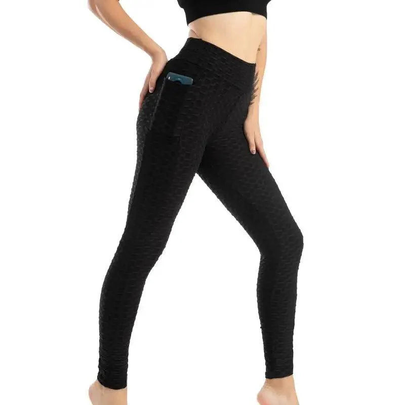 Women's Fitness Pocket Push Up Leggings Workout High Waist For Running Gym