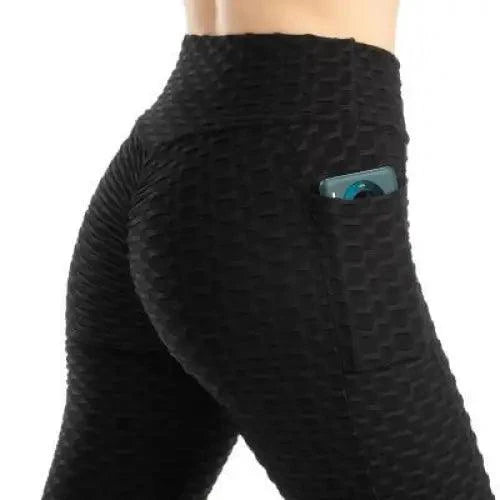 Women's Fitness Pocket Push Up Leggings Workout High Waist For Running Gym