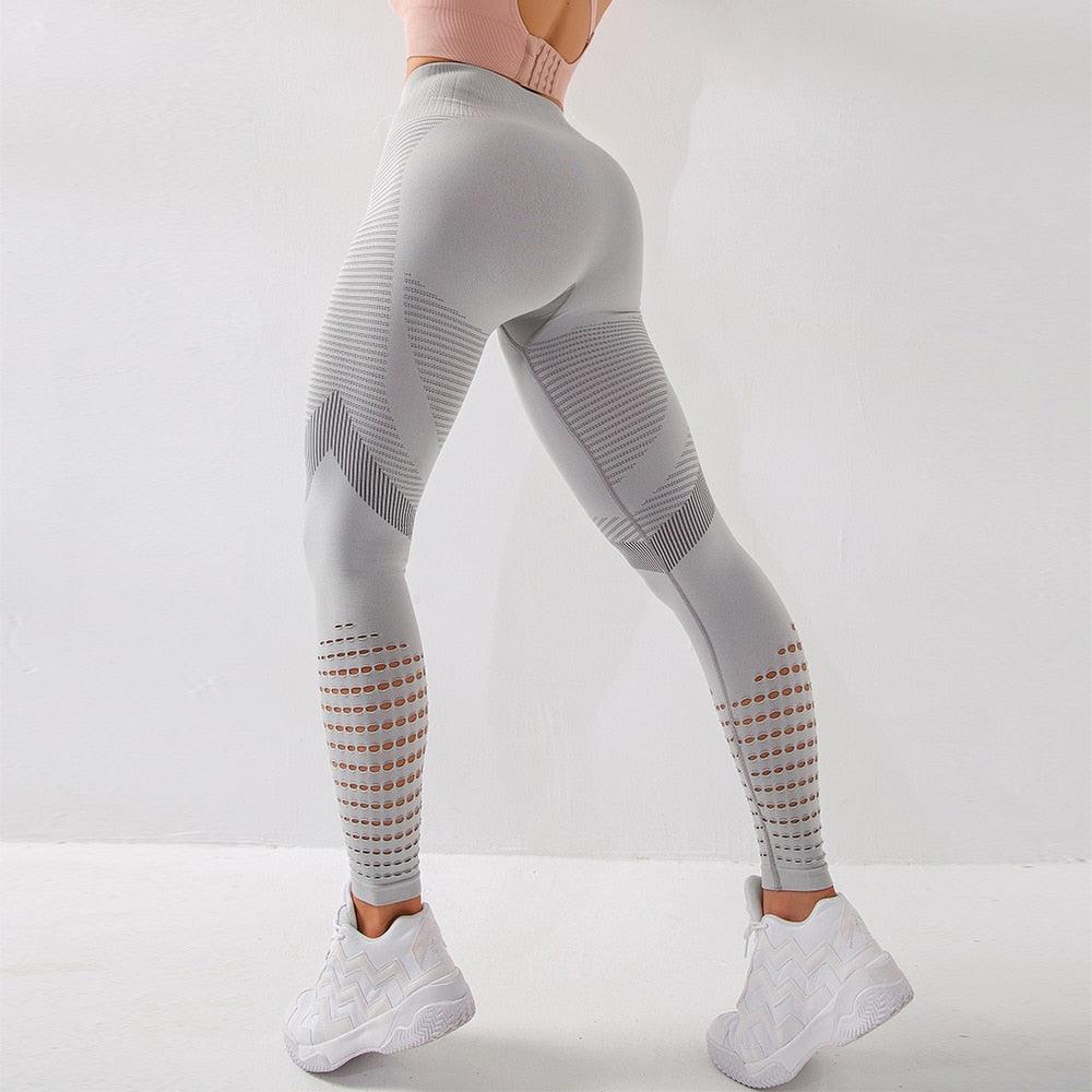 Mesh High Waist Seamless Fitness Gym Workout Leggings