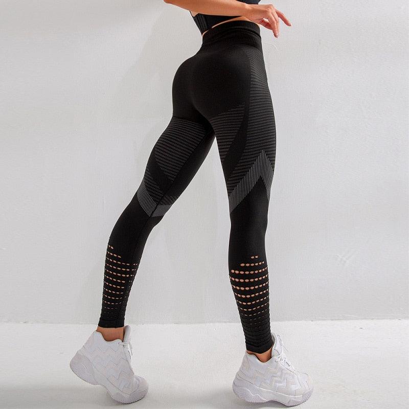 Mesh High Waist Seamless Fitness Gym Workout Leggings
