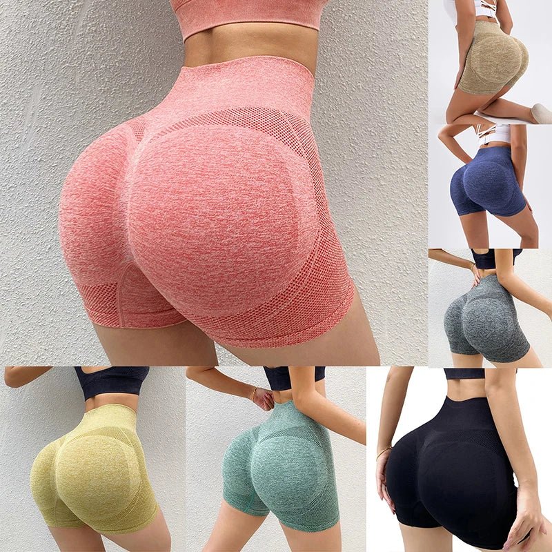 Women's High Waist Sports Shorts | Quick-Dry Gym and Yoga Leggings